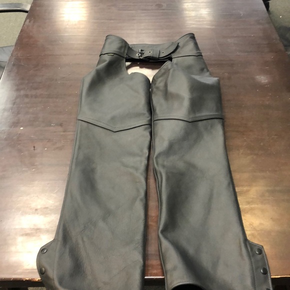 Other - Black Leather Riding Chaps